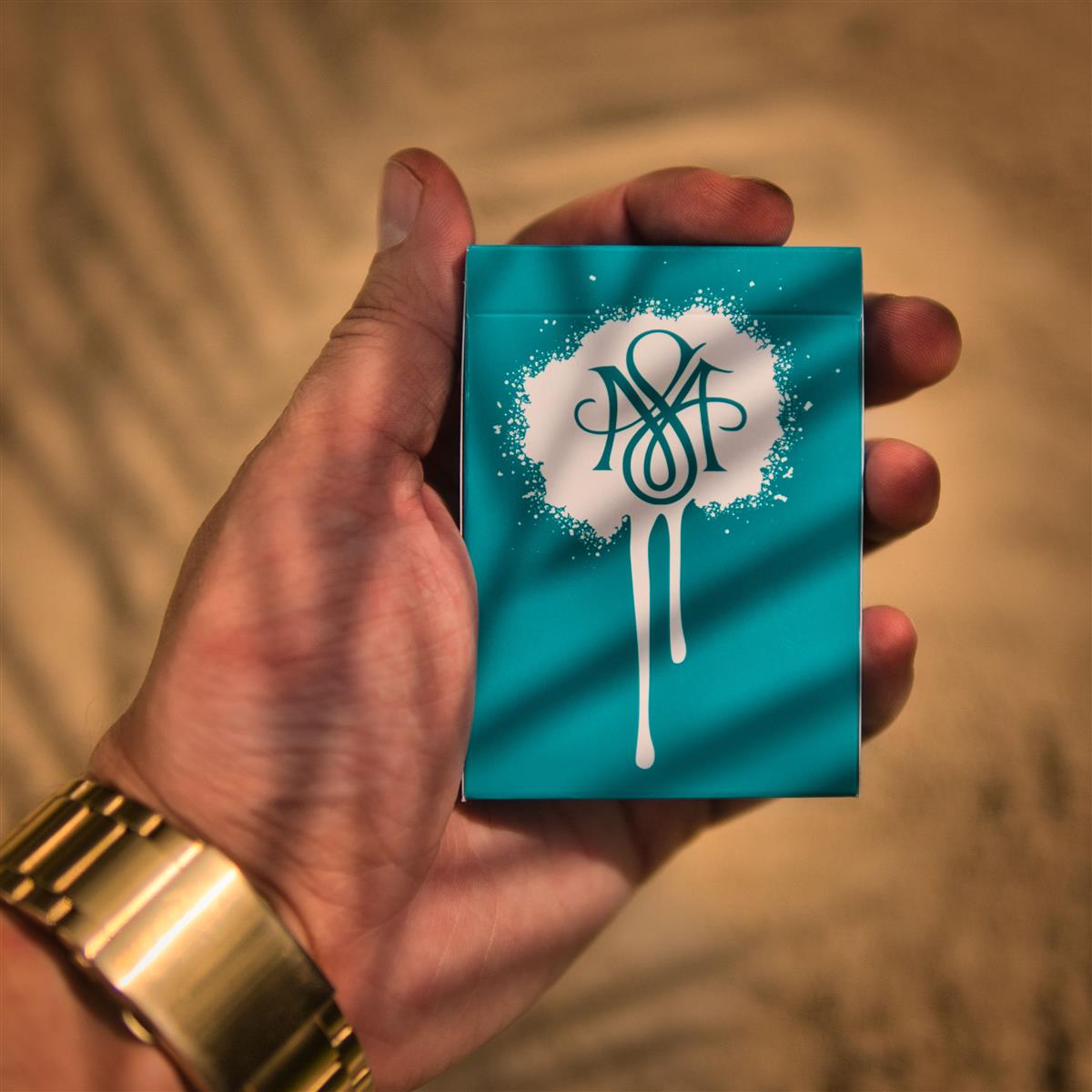 MS Splat Deck Laguna Teal Playing Cards