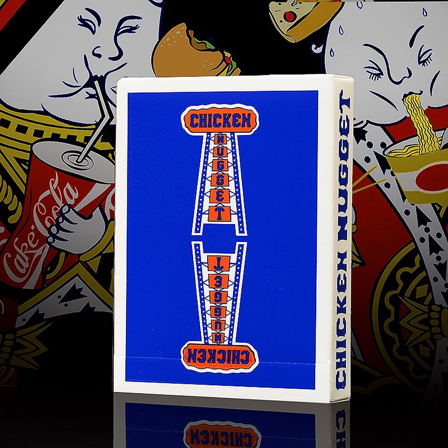 Chicken Nugget Playing Cards (BLUE) Limited Edition Deck by Hanson