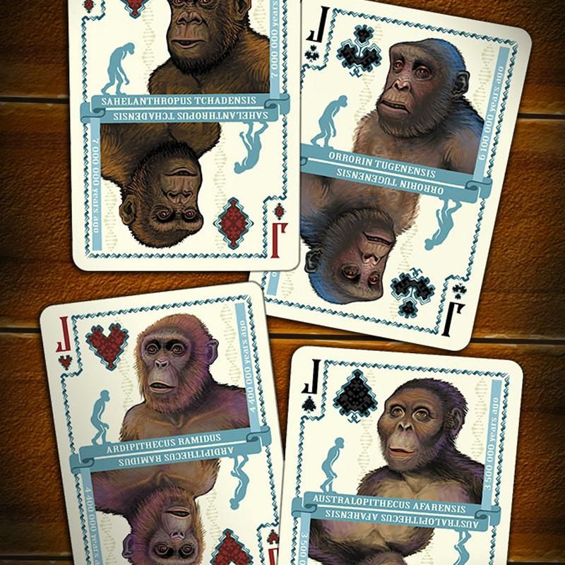 Evolution of Mankind Playing Cards