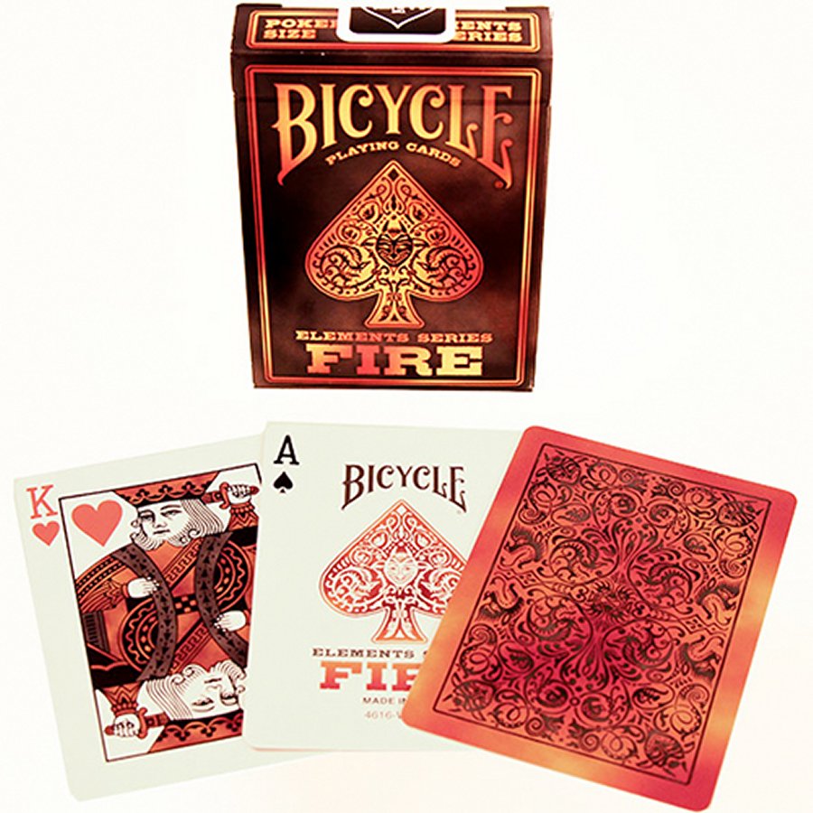 Bicycle Fire Deck Poker Playing Cards