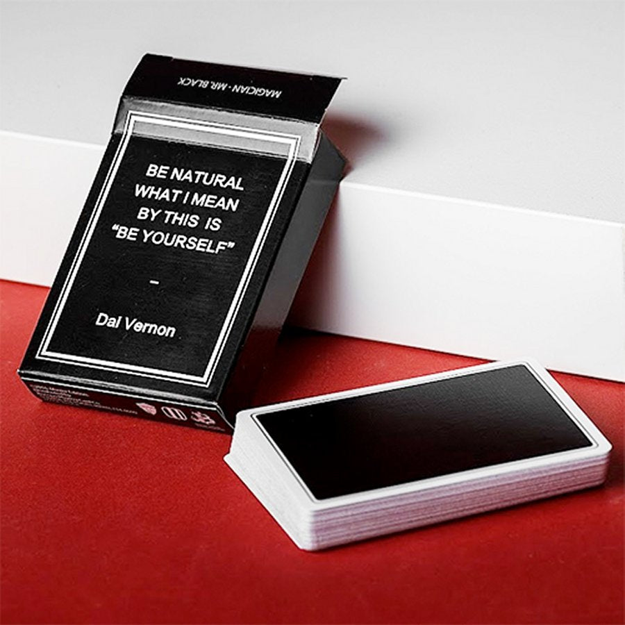 Magic Notebook Deck BLACK Playing Cards