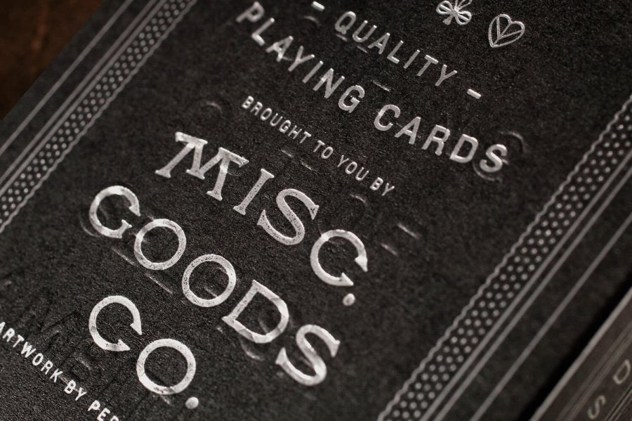 Black Deck of Playing Cards by MISC GOODS