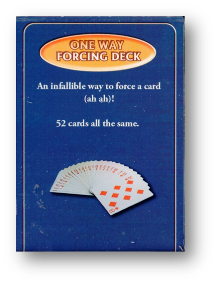 Bicycle One Way Forcing Deck BLAU