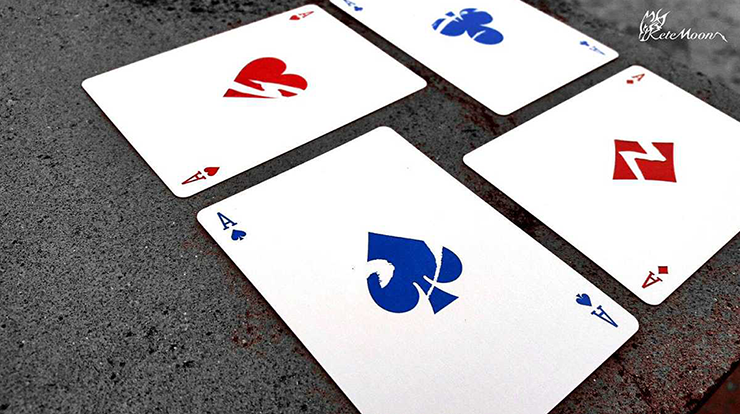 Fujin & Raijin Playing Cards - Blue