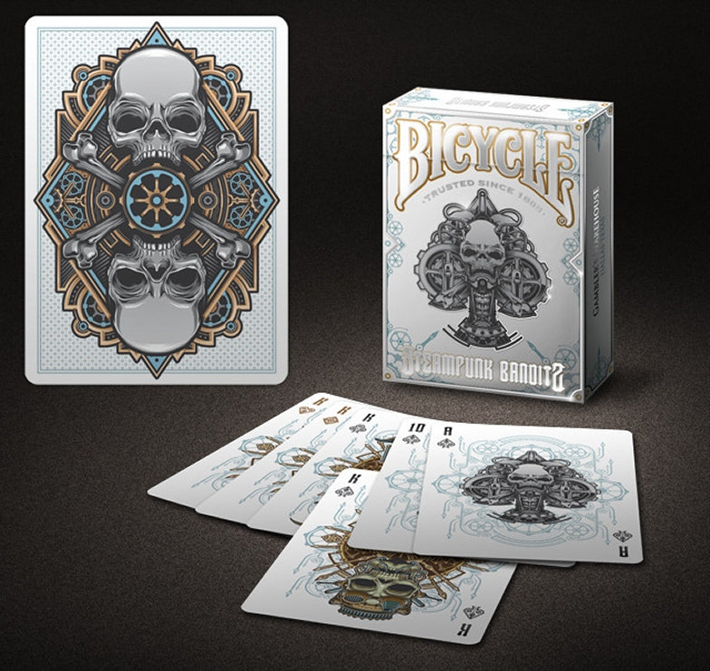 Bicycle Steampunk Deck (White) by Gambler's Warehouse