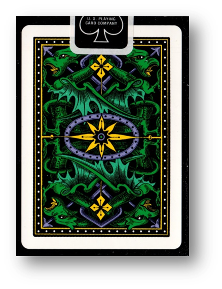 Bicycle Dragon Green by Gamblers Warehouse