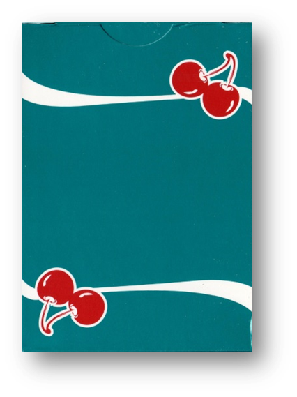 Cherry Casino (Tropicana Teal) Playing Cards by Pure Imagination Projects