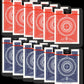 12 x Tally-Ho Circle Back Poker Karten blau/rot