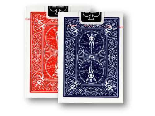 2 Decks (1 x rot / 1 x blau ) Bicycle 807 Rider Back Poker Karten - Old Tuck Case