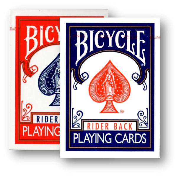2 Decks (1 x rot / 1 x blau ) Bicycle 807 Rider Back Poker Karten - Old Tuck Case