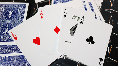 4 Decks (2 x rot / 2 x blau) Standard Bicycle 808 Rider Back Spielkarten Poker Cardistry
