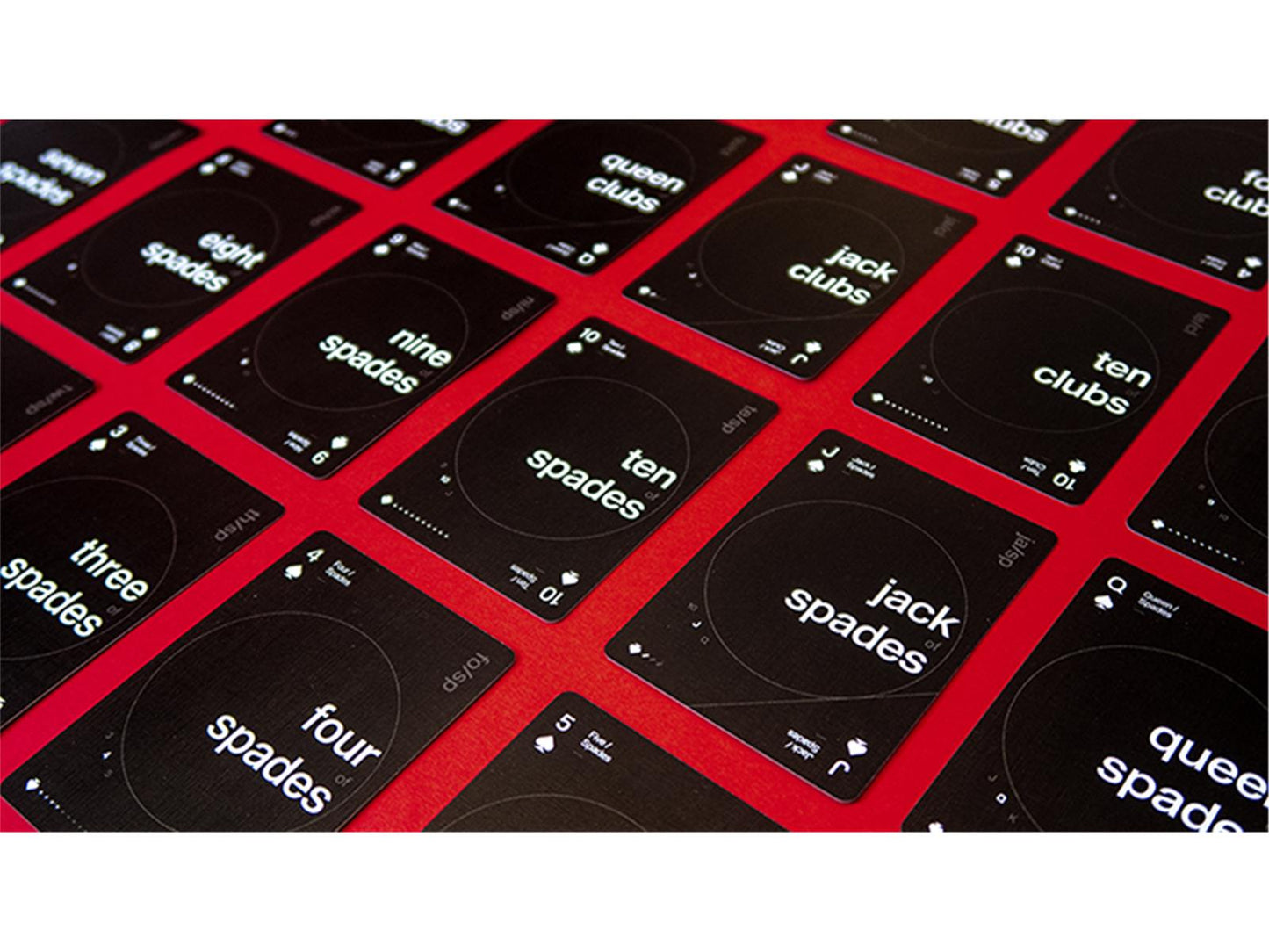 Grid Series Two - Typographic Playing Cards