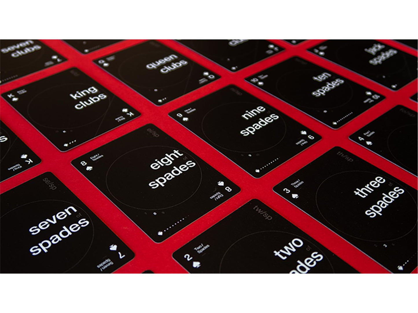 Grid Series Two - Typographic Playing Cards