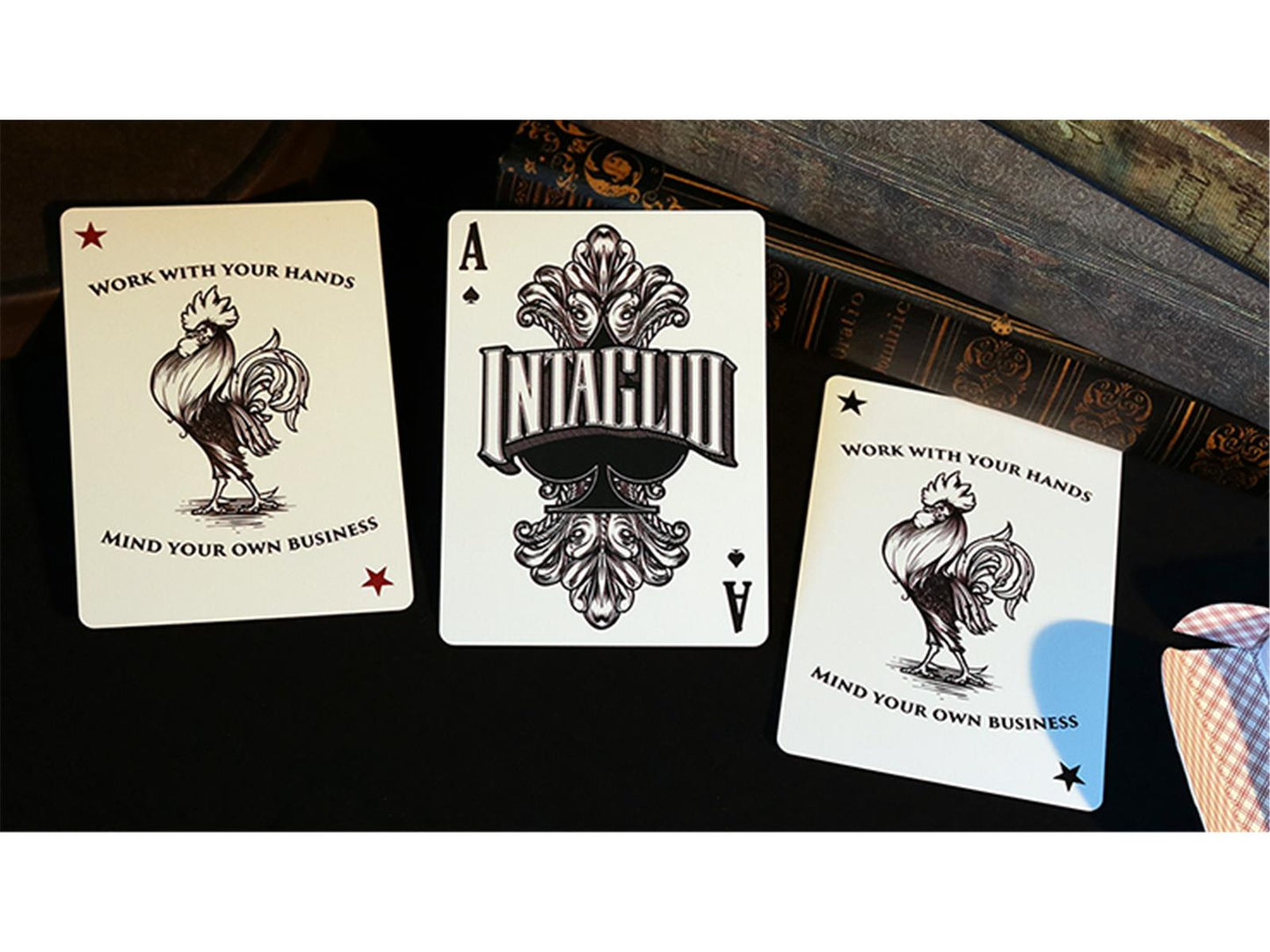 Intaglio Red Playing Cards by Jackson Robinson