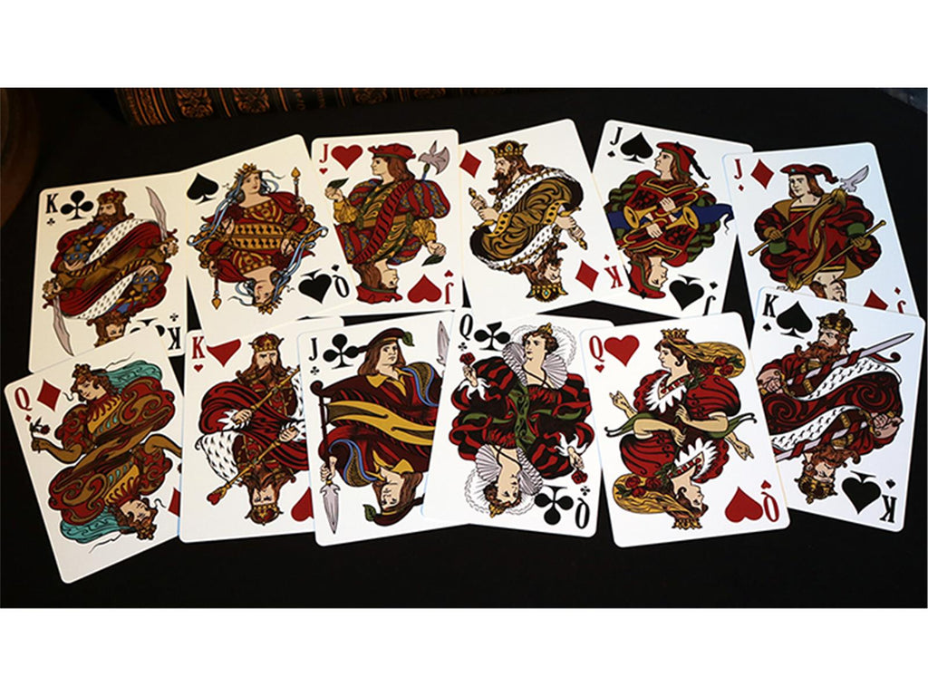 Intaglio Red Playing Cards by Jackson Robinson