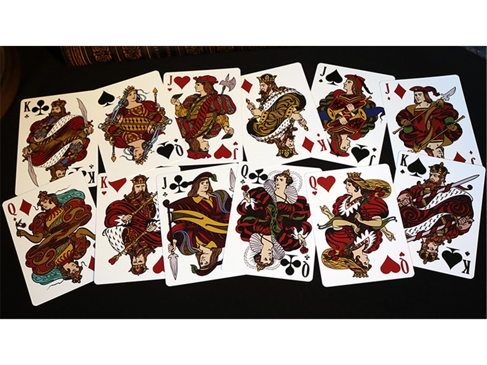 Intaglio Red Playing Cards by Jackson Robinson