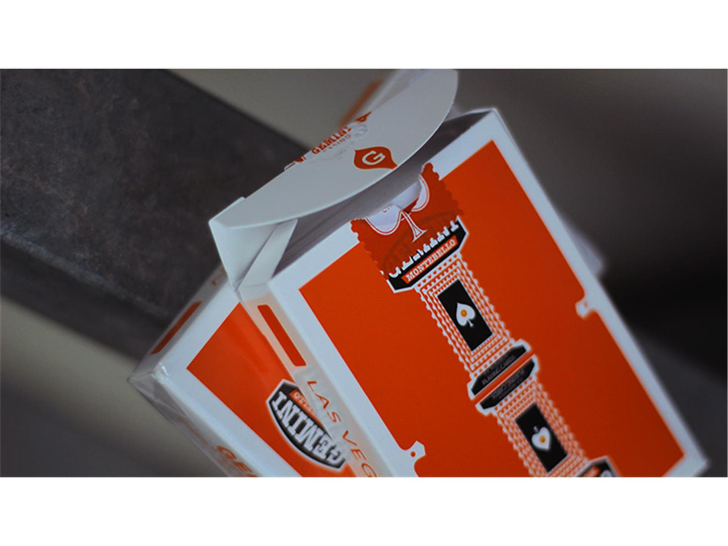 Gemini Casino Playing Cards - Orange