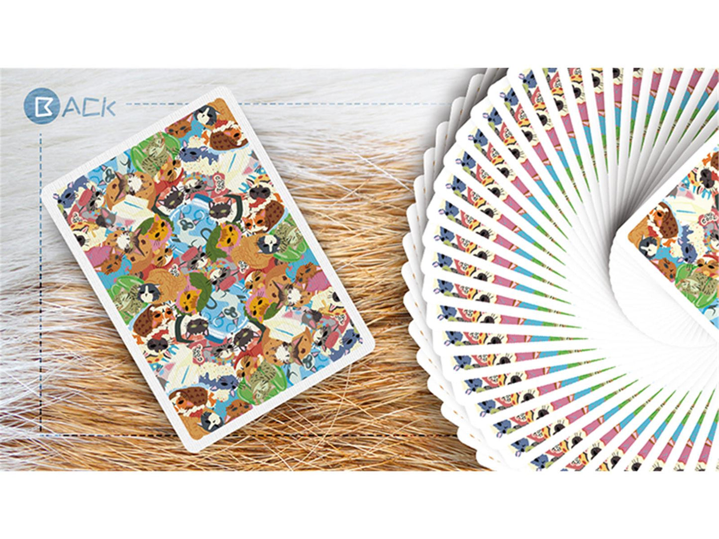 Meow Star (Knitted Sweater) Playing Cards by Bocopo