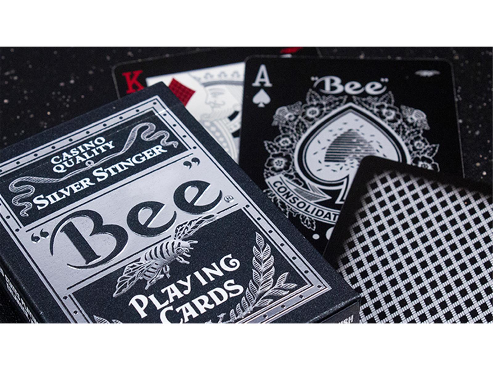 Bee Silver Stinger Playing Cards by USPCC