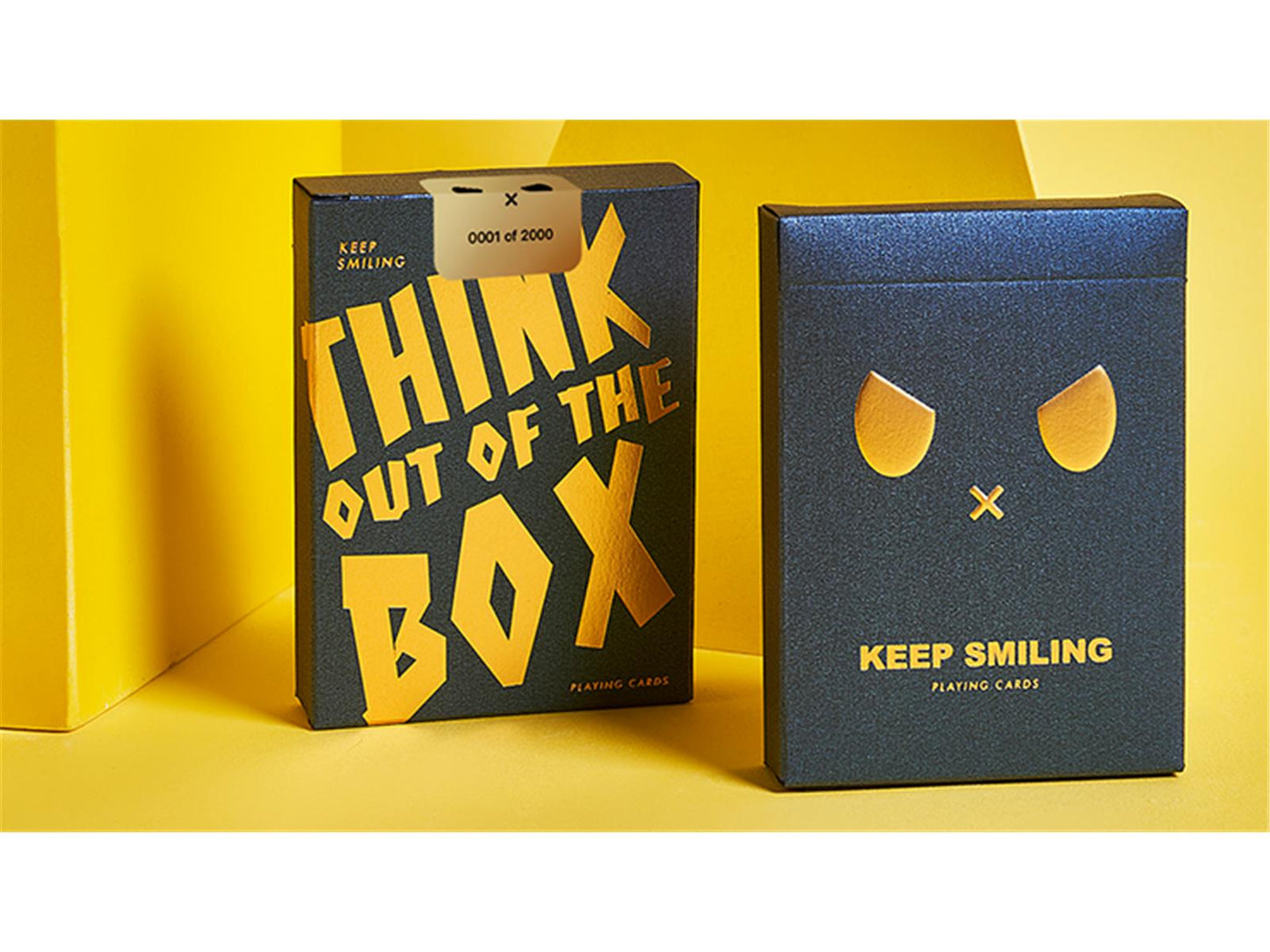 Keep Smiling Blue V2 Playing Cards by Bocopo