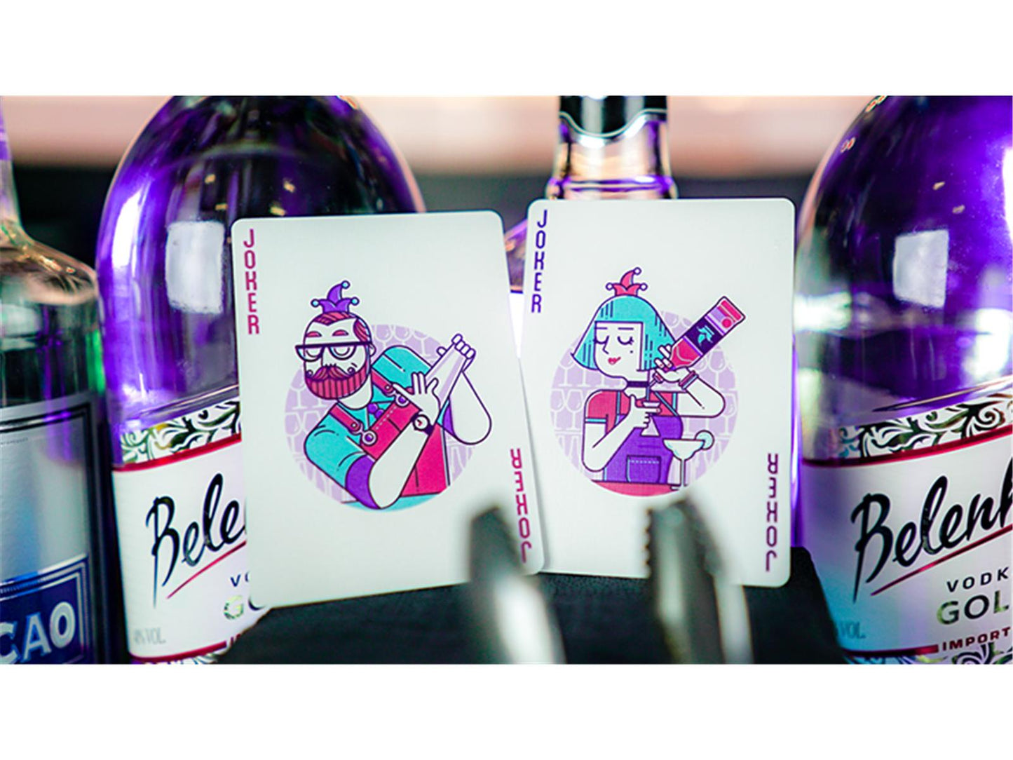 Nightclub UV Edition Playing Cards by Riffle Shuffle