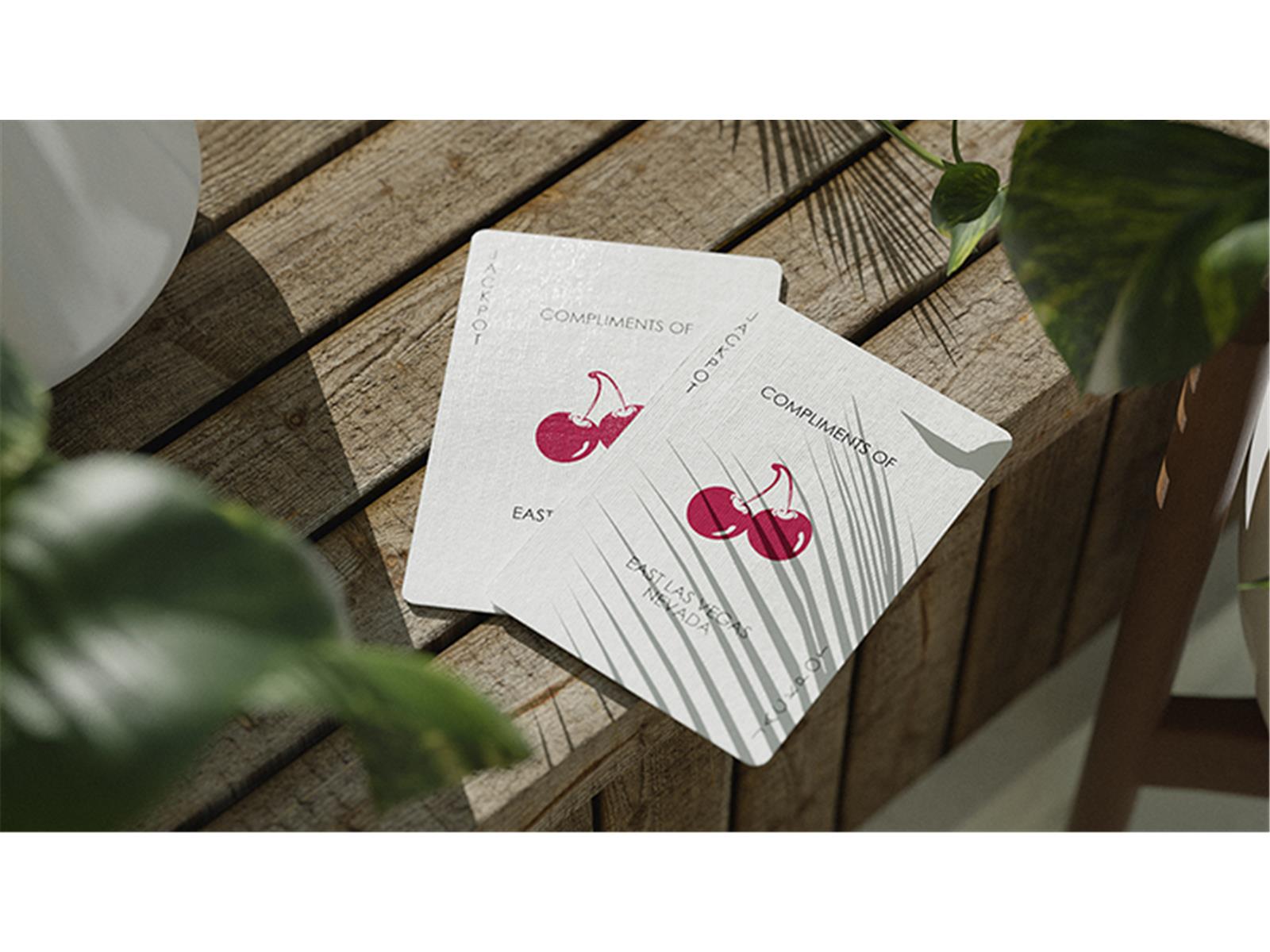 Cherry Casino (Tropicana Teal) Playing Cards by Pure Imagination Projects