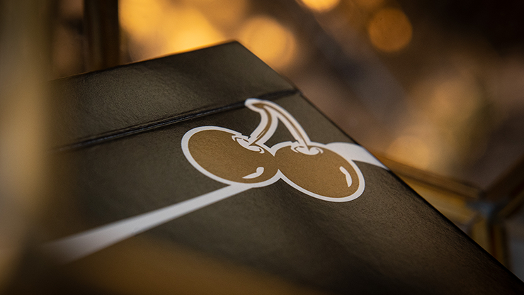 Limited Edition Cherry Casino (Monte Carlo Black and Gold) Numbered Seals Playing Cards
