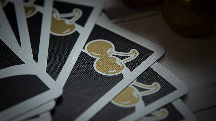 Limited Edition Cherry Casino (Monte Carlo Black and Gold) Numbered Seals Playing Cards
