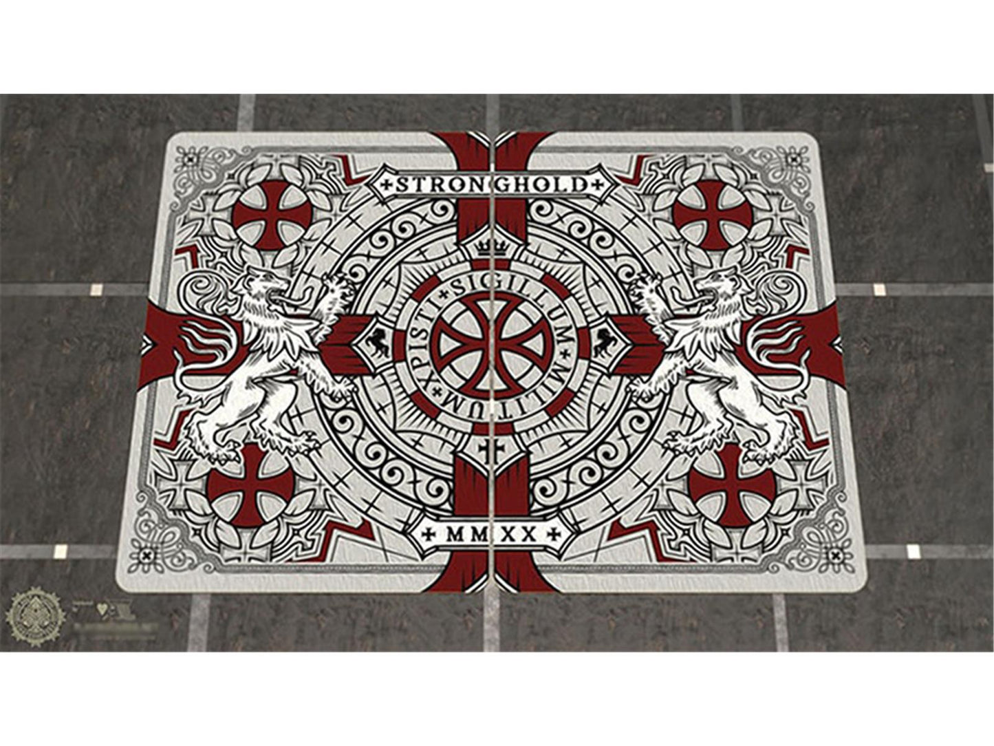 Bicycle Stronghold Crimson Playing Cards