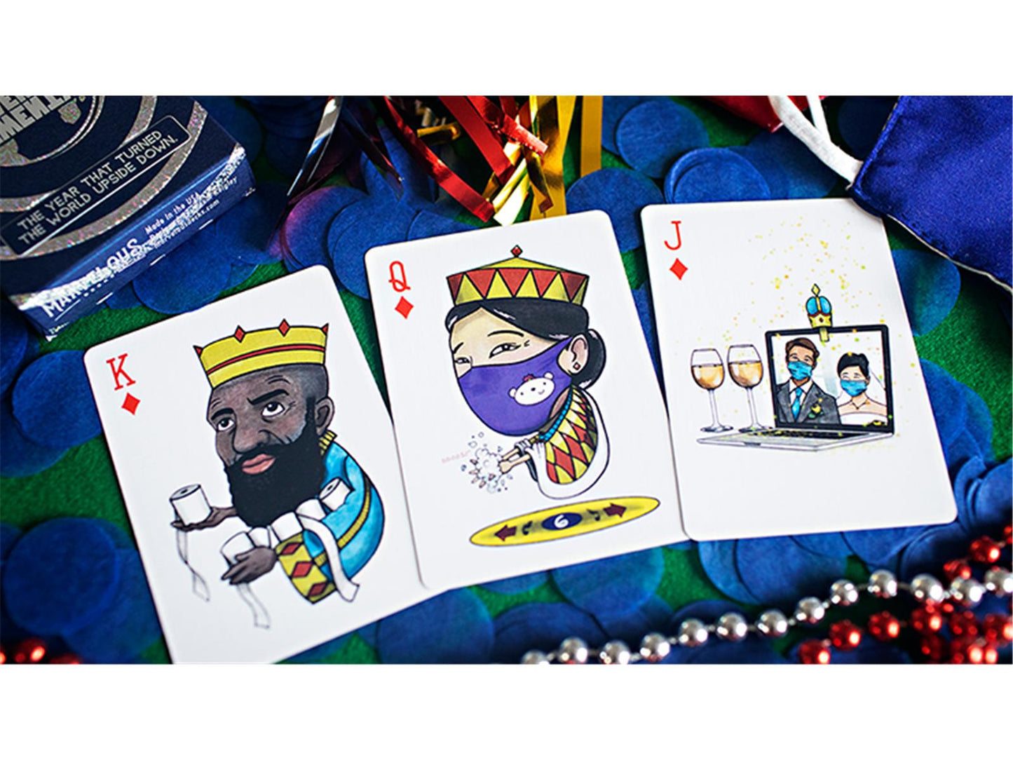 Marvelous Silver Twenty Twenty Playing Cards