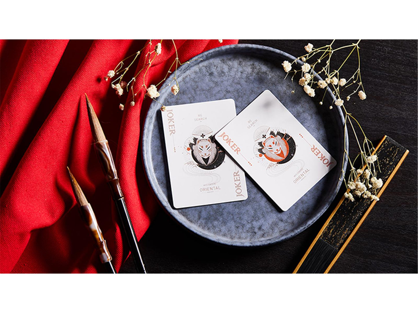 Oriental Memory Black playing Cards