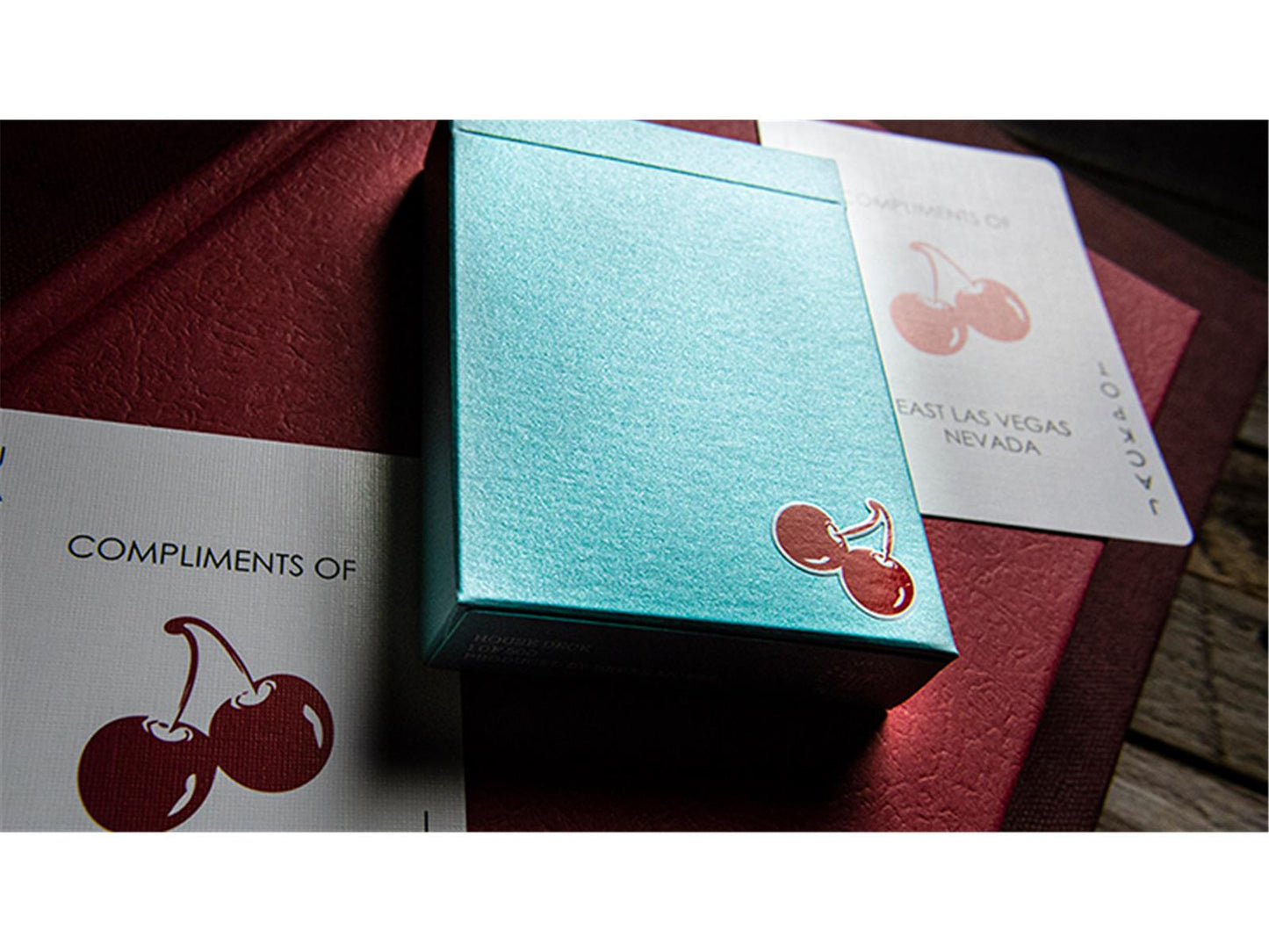 Cherry Casino House Deck (Tropicana Teal) Playing Cards only 500
