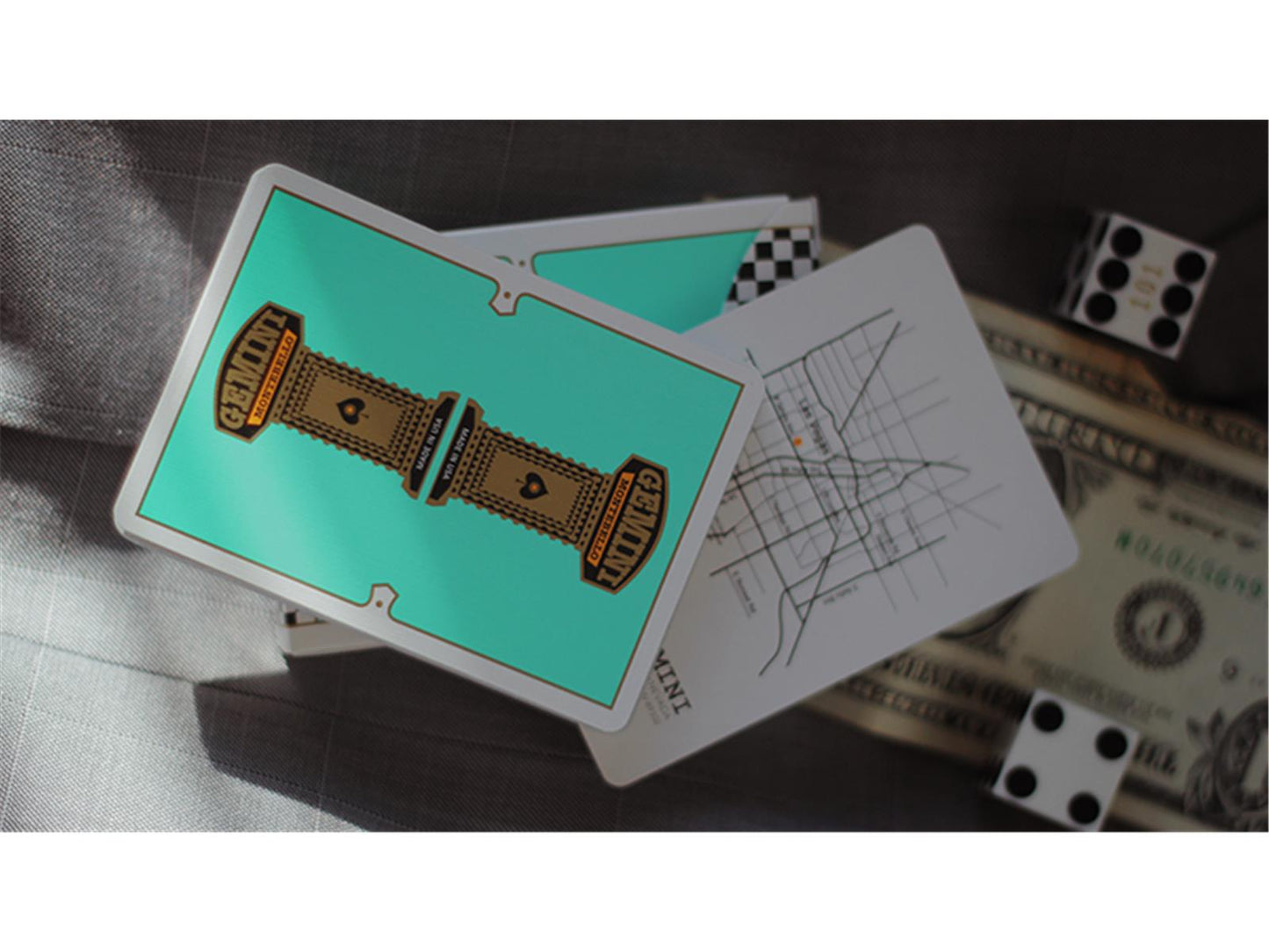 Gemini Casino Turquoise Playing Cards by Gemini