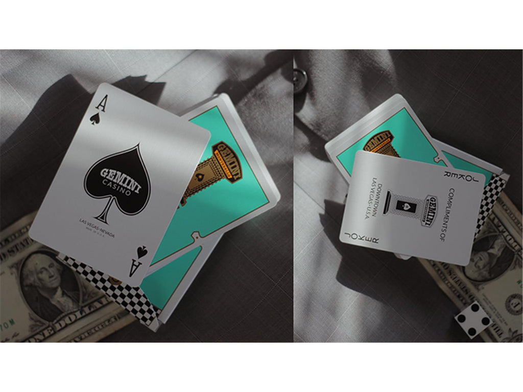 Gemini Casino Turquoise Playing Cards by Gemini
