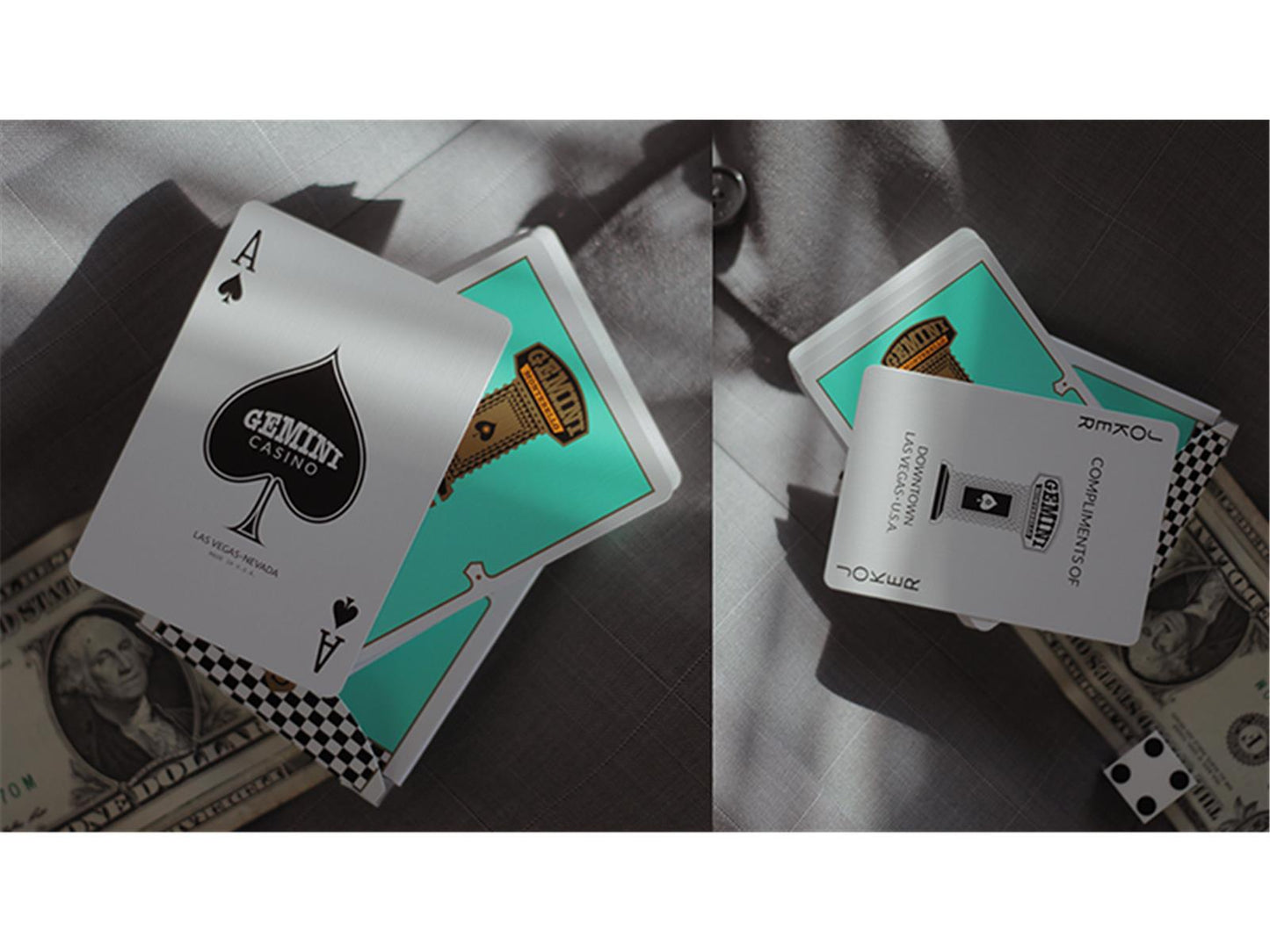 Gemini Casino Turquoise Playing Cards by Gemini