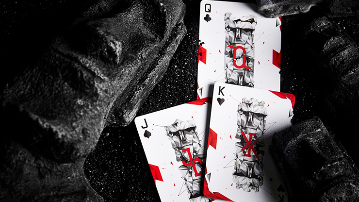 MOAI Red Edition Playing Cards by Bocopo