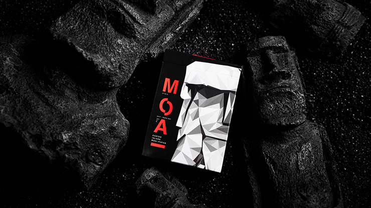 MOAI Red Edition Playing Cards by Bocopo