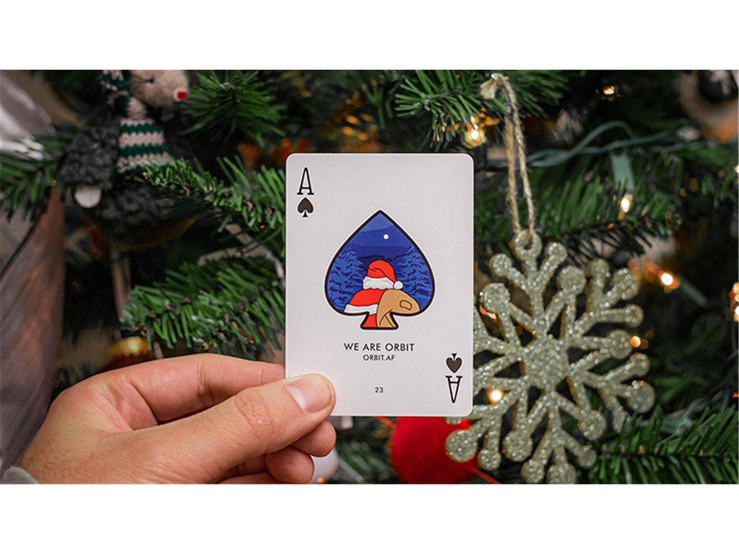 Orbit Christmas Playing Cards