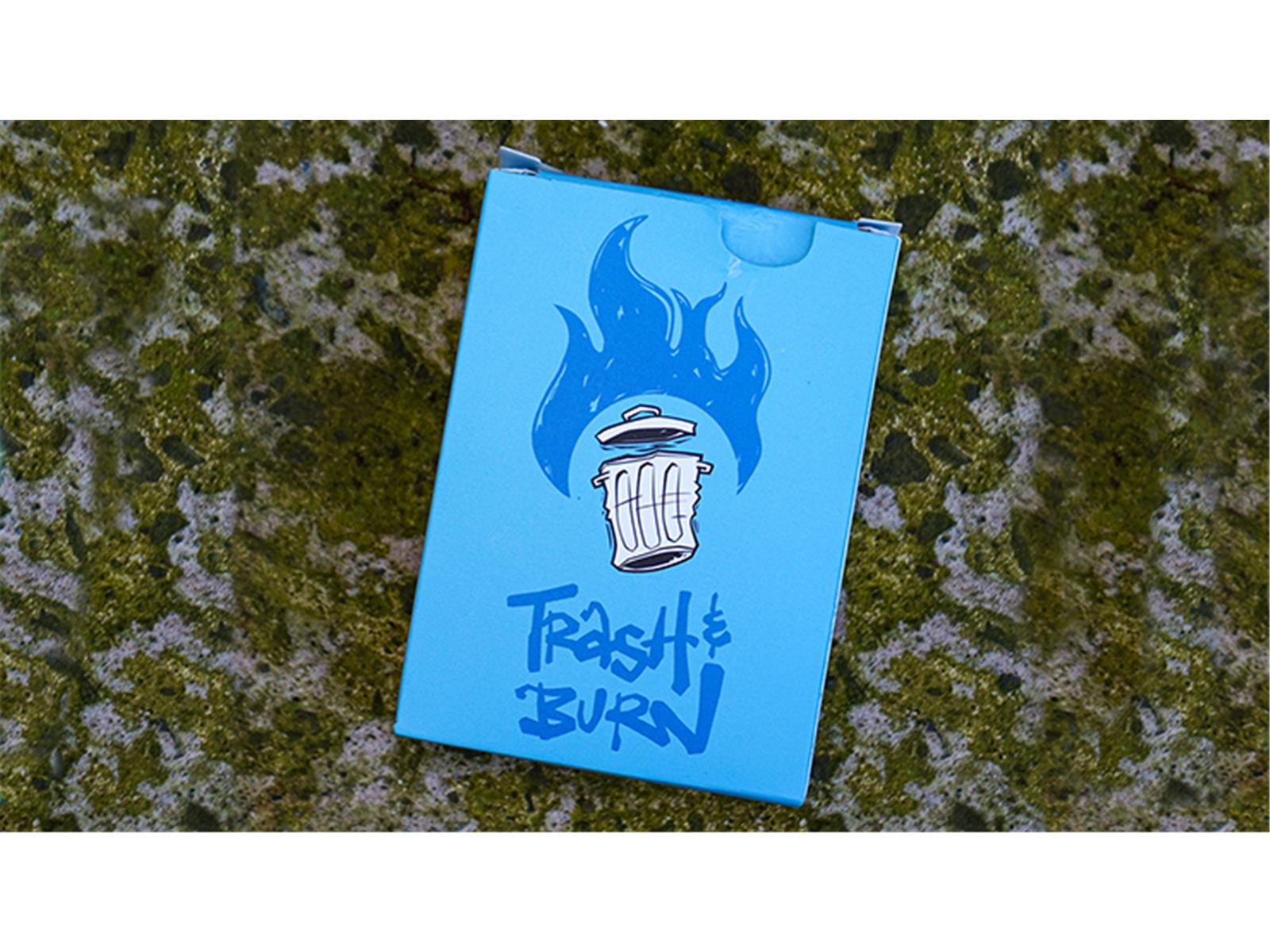 Trash & Burn (Blue) Playing Cards by Howlin' Jacks