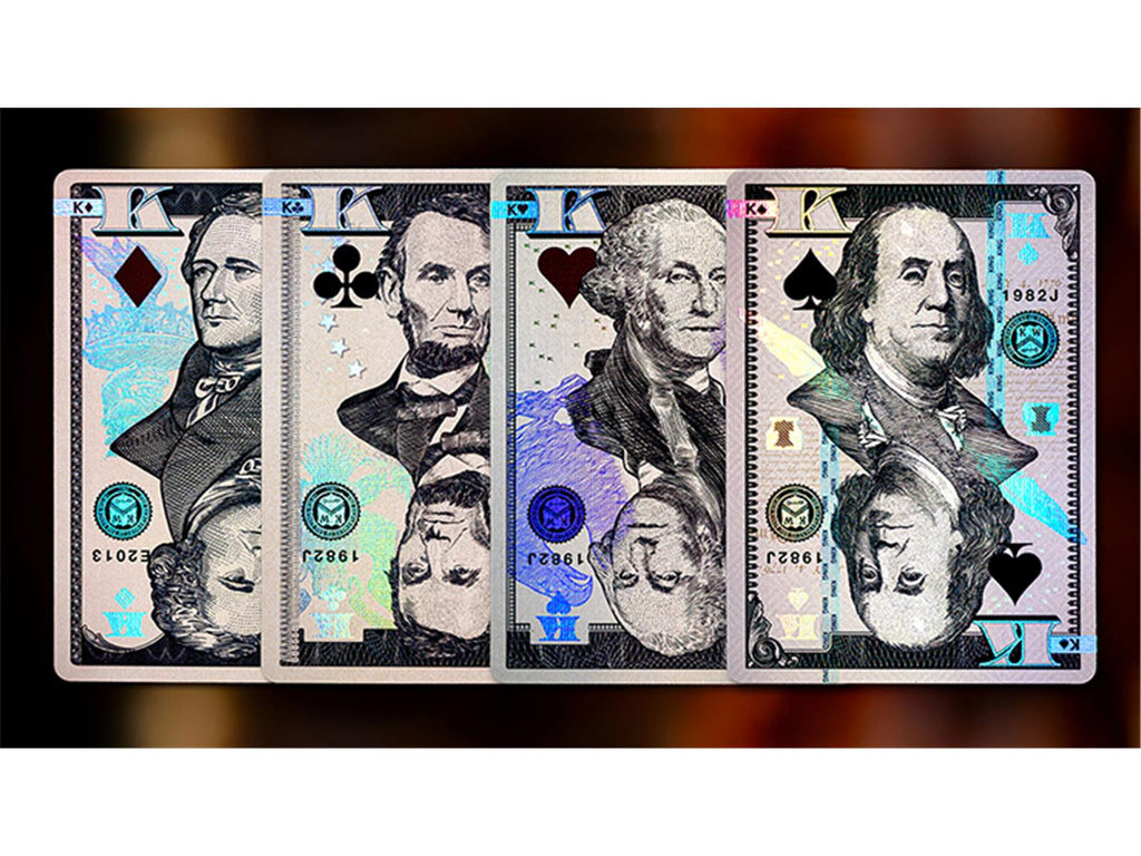Holographic Legal Tender Playing Cards by Kings Wild