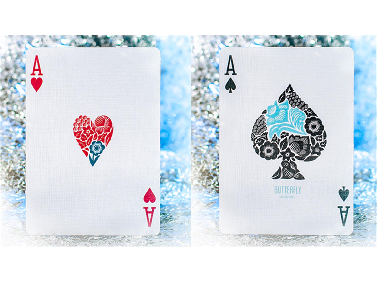 Butterfly Seasons Marked Playing Cards (Winter) by Ondrej Psenicka