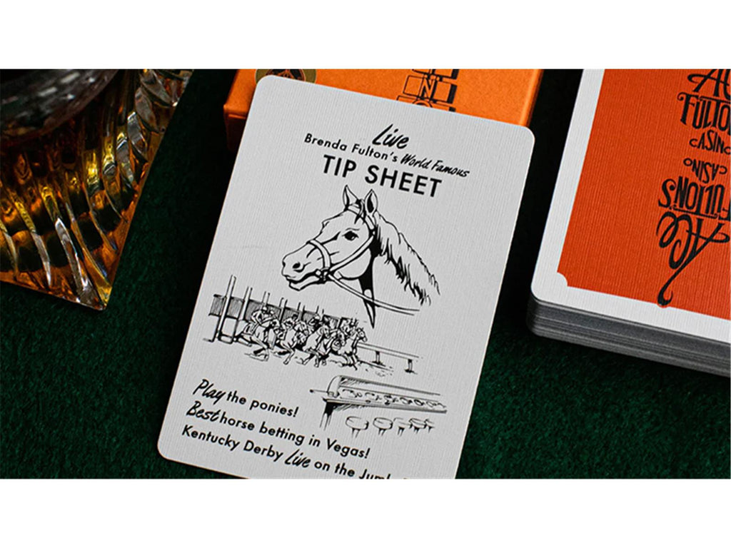 ACE FULTON'S 10 YEAR Anniversary Sunset Orange Playing Cards