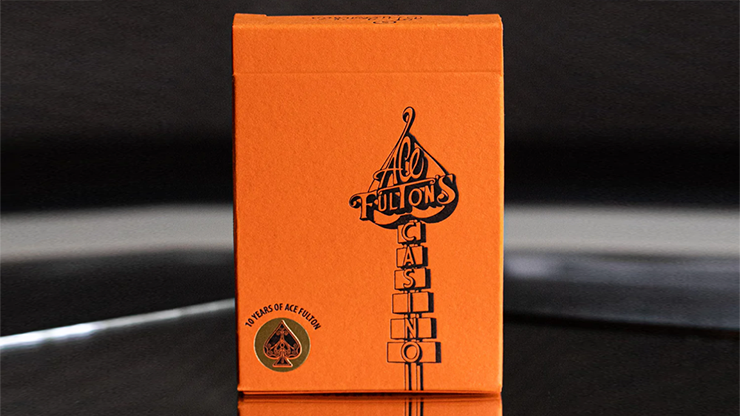 ACE FULTON'S 10 YEAR Anniversary Sunset Orange Playing Cards