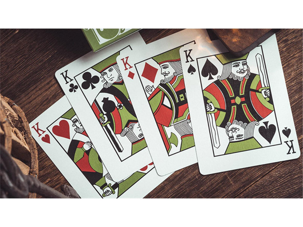 Smoke & Mirrors V8, Green (Deluxe) Edition Playing Cards by Dan & Dave