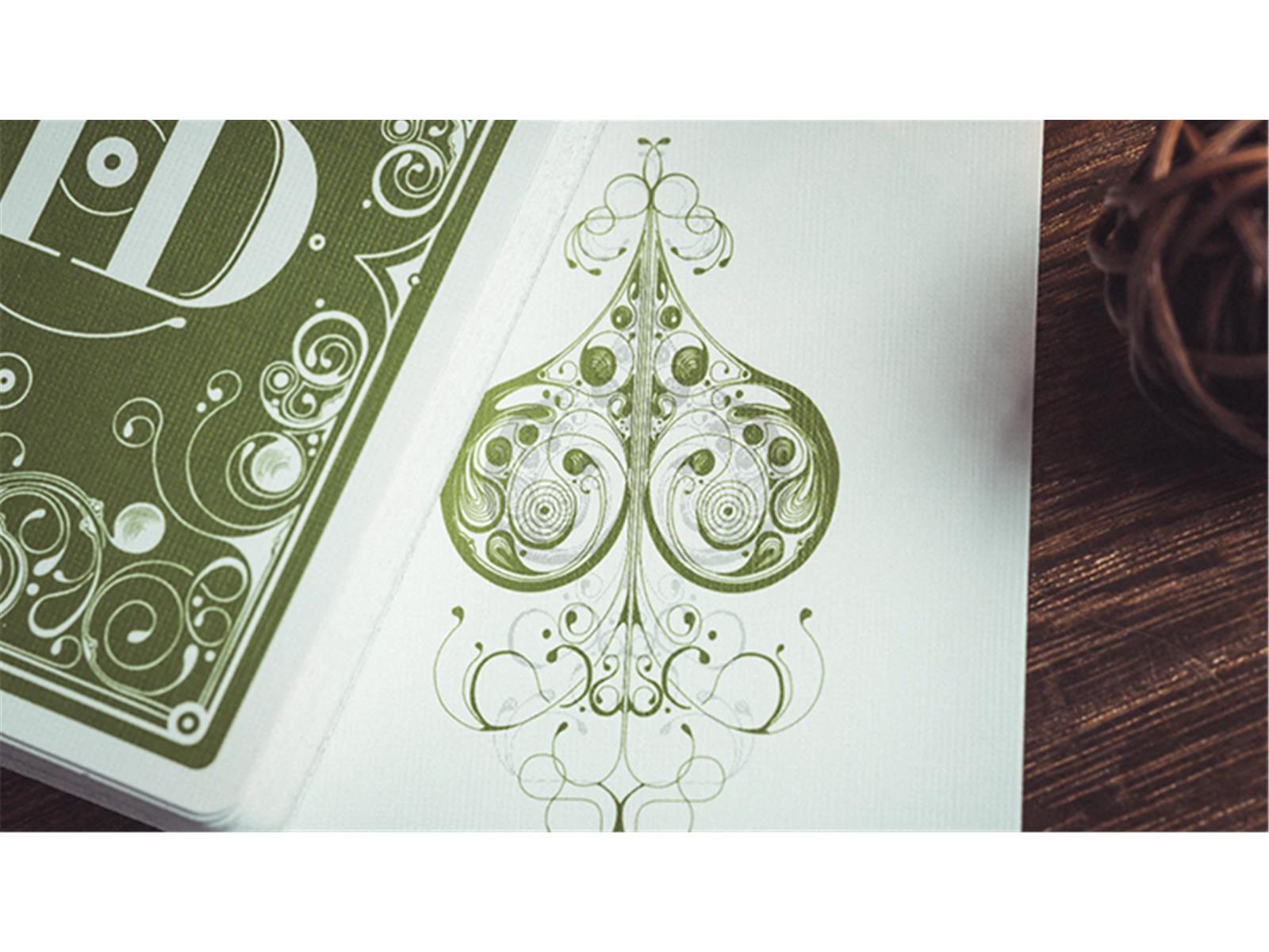 Smoke & Mirrors V8, Green (Deluxe) Edition Playing Cards by Dan & Dave