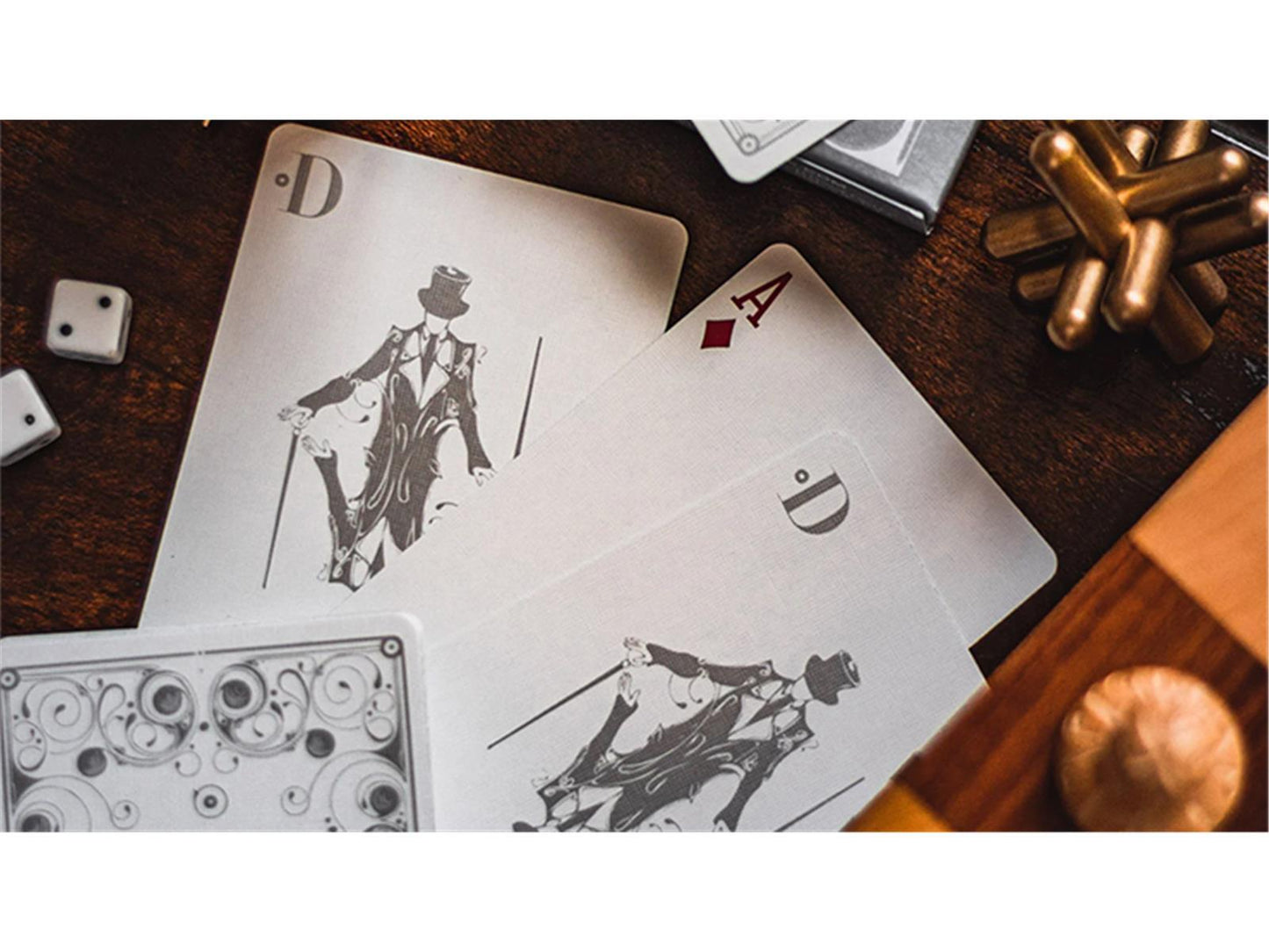 Smoke & Mirrors V8, Silver (Deluxe) Edition Playing Cards by Dan & Dave