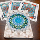 Bicycle Kaleidoscope Blue Playing Cards
