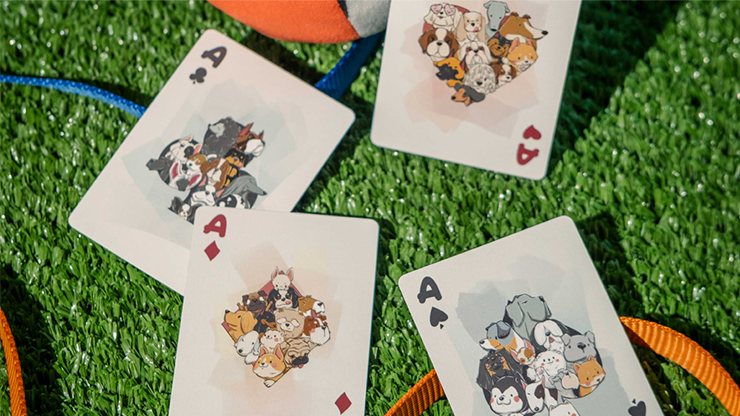Bicycle Playful Dogs Playing Cards