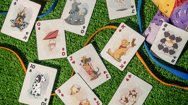 Bicycle Playful Dogs Playing Cards