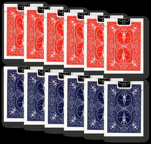12 x Bicycle 807 Rider Back Poker Karten - Old Tuck Case 808